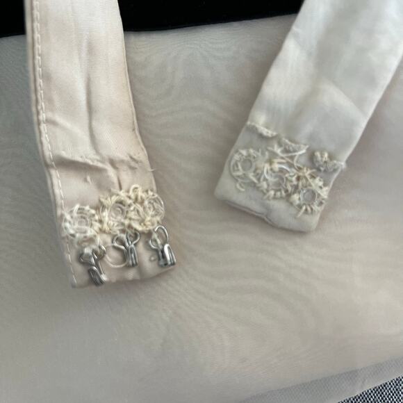 Davids Bridal Nude Black Floral Lace Halter Fit Flare Bridesmaid Midi Dress XS/6 - Picture 14 of 14